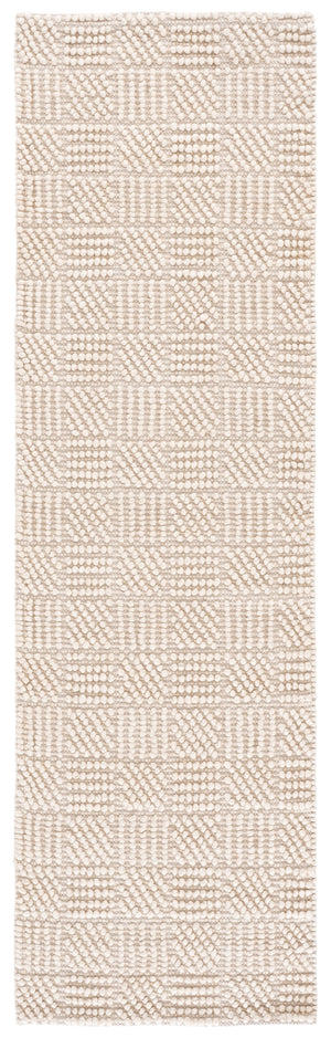 Safavieh Natura Hand-Woven Ivory Runner Rug — Scandinavian Minimalist Hallway Accent, Soft Wool Blend Comfort 2'-3" x 8'-0" NAT137A-28
