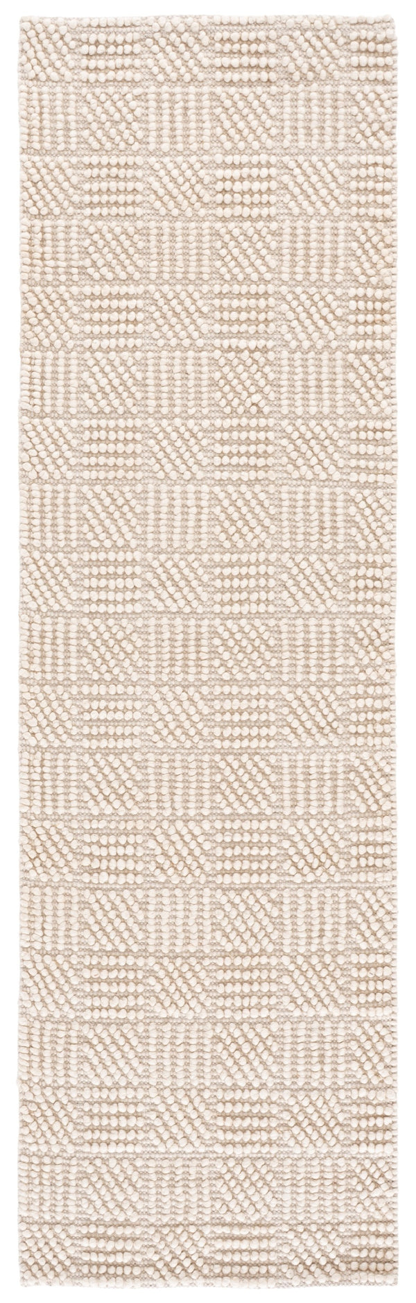 Safavieh Natura Hand-Woven Ivory Runner Rug — Scandinavian Minimalist Hallway Accent, Soft Wool Blend Comfort 2'-3" x 8'-0" NAT137A-28
