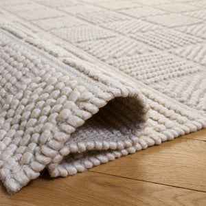 Safavieh Natura Hand-Woven Ivory Area Rug — Artisanal Wool Blend, Low-Profile Texture For Cozy Modern Rooms 6'-0" x 6'-0" NAT137A-6SQ