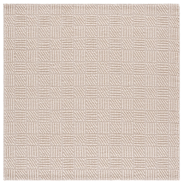 Safavieh Natura Hand-Woven Ivory Area Rug — Low-Profile 1/4" Pile, Wool-Pet Blend, Durable Elegant Anchor 8'-0" x 10'-0" NAT137A-8