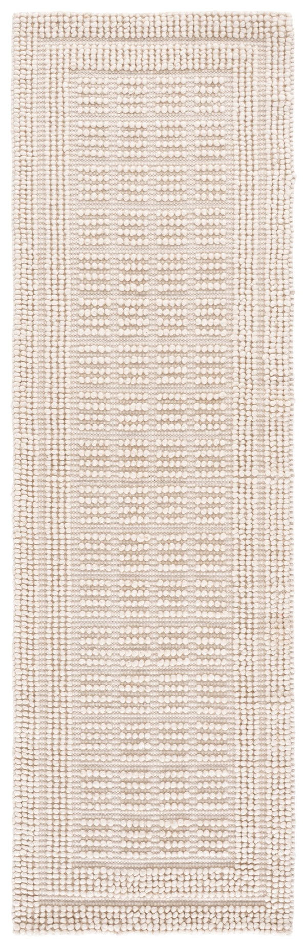 Safavieh Natura Hand-Woven Ivory Area Rug 4X6 Low Pile Wool Blend Durable Scandinavian-Ready Accent Rug 4'-0" x 6'-0" NAT138A-4