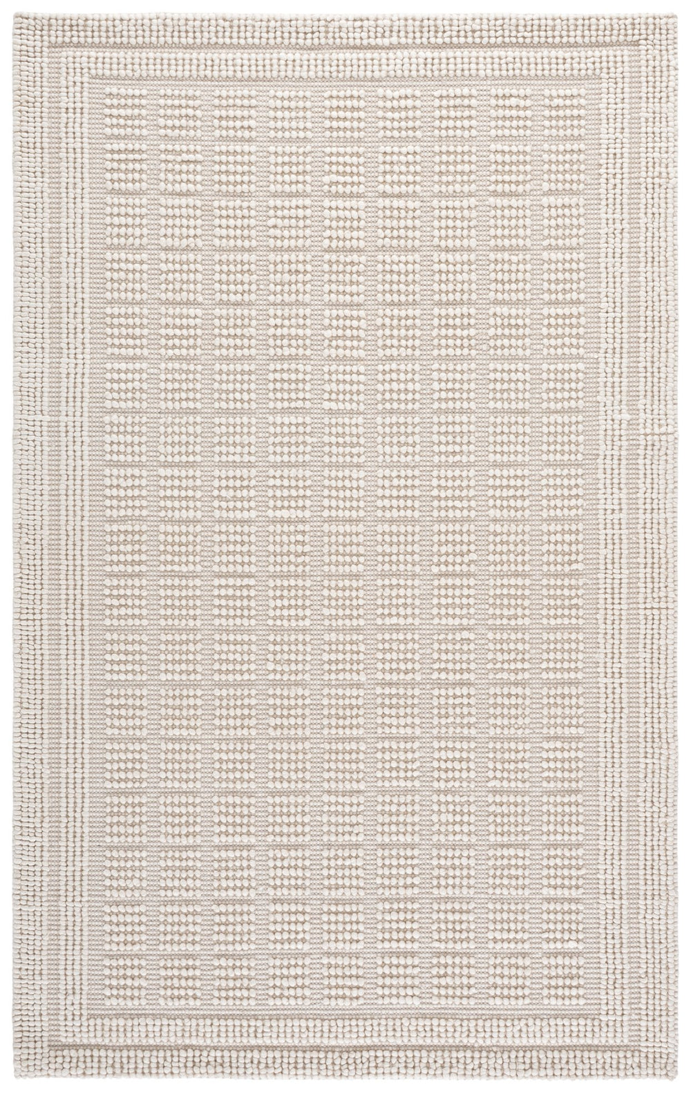 Safavieh Natura Handwoven Ivory Runner — Minimalist Wool Blend, Low Pile Durability For Hallways & Entryways 2'-3" x 8'-0" NAT138A-28