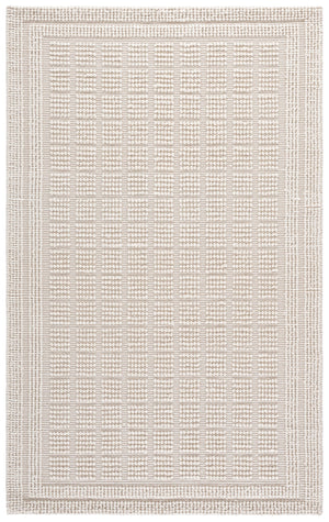 Safavieh Natura Hand-Woven Ivory Area Rug — Minimalist Wool Blend Square Rug, Durable Soft Texture For Living Rooms 6'-0" x 6'-0" NAT138A-6SQ