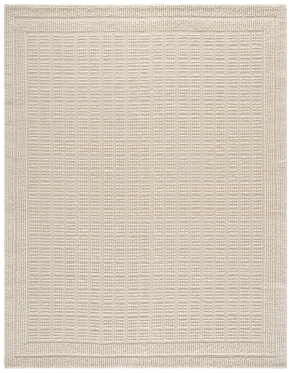 Safavieh Natura Hand-Woven Ivory Area Rug 8X10 — Wool Blend Low-Profile Pile, Timeless Neutral Elegance & Durability 9'-0" x 12'-0" NAT138A-9