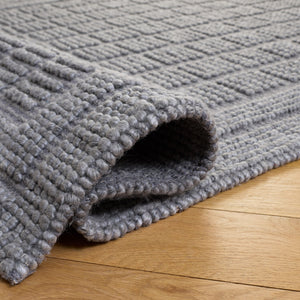 Safavieh Natura Hand-Woven Grey Runner — Slim Low-Profile Scandinavian Rug, Wool Blend Durable Hallway Accent 2'-3" x 8'-0" NAT138F-28