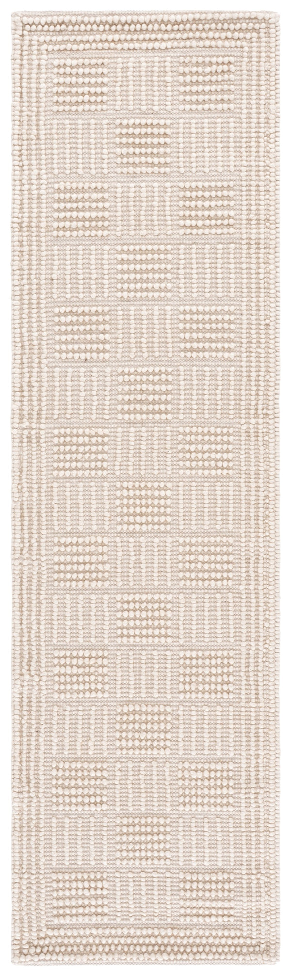 Safavieh Natura Hand-Woven Ivory Area Rug — Minimalist Wool Blend Low-Profile Design For Timeless Comfort 6'-0" x 9'-0" NAT139A-6