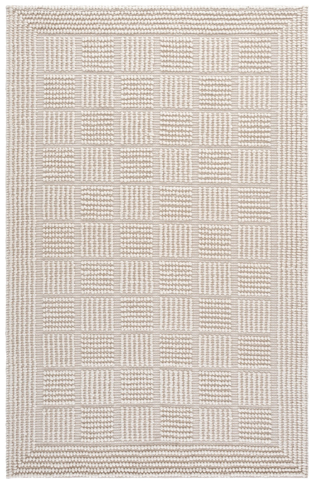 Safavieh Natura Hand‑Woven Ivory Area Rug — Low‑Profile Wool Blend, Durable Artisanal Texture For Calm DéCor 4'-0" x 6'-0" NAT139A-4