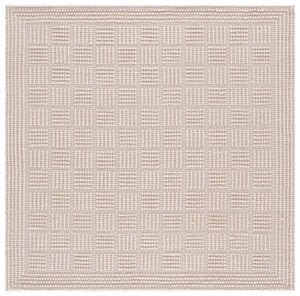 Safavieh Natura Hand-Woven Ivory Area Rug — Minimalist Wool Blend Low-Profile Design For Timeless Comfort 6'-0" x 9'-0" NAT139A-6