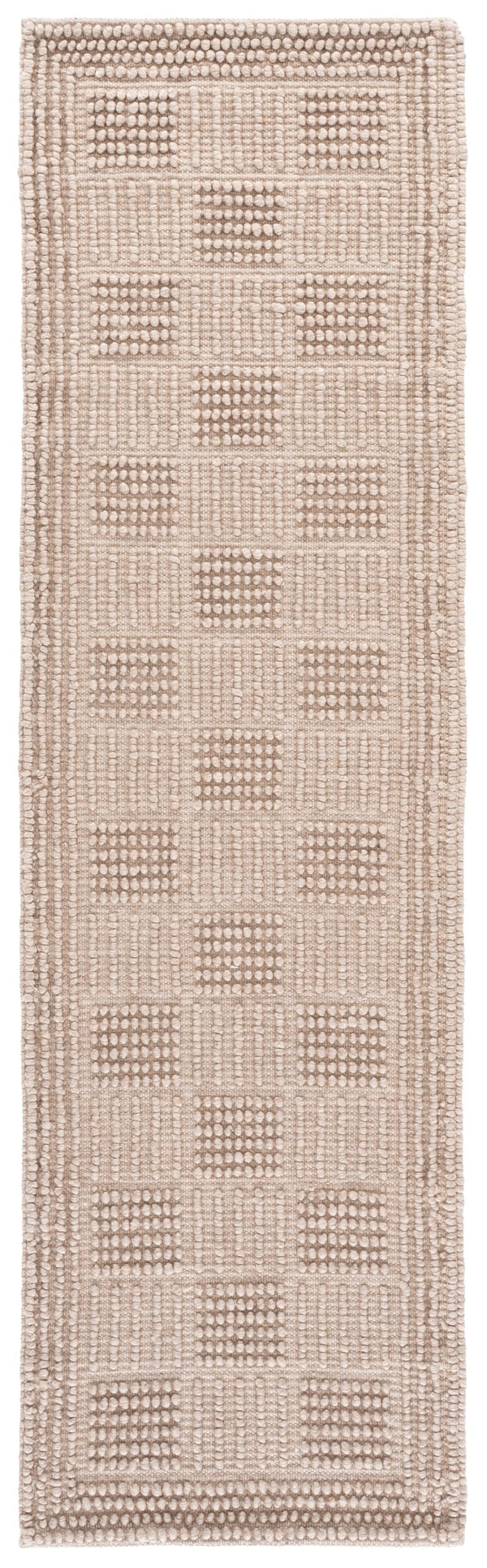Safavieh Natura Hand-Woven Beige Area Rug — Scandinavian Minimalist Texture, Wool-Pet-Cotton Blend, Low Profile 90"X? 5'-0" x 8'-0" NAT139B-5