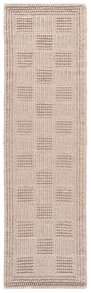 Safavieh Natura Handwoven Beige Area Rug — Soft 60% Wool Blend, Minimalist Neutral Texture For Modern Homes 4'-0" x 6'-0" NAT139B-4