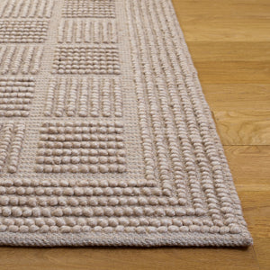 Safavieh Natura Hand-Woven Beige Runner Rug — Low-Profile Wool Blend For Hallways, Entryways, Scandinavian Style 2'-3" x 8'-0" NAT139B-28