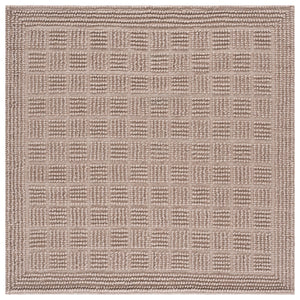 Safavieh Natura Hand-Woven Beige Area Rug — Scandinavian Minimalist Texture, Wool-Pet-Cotton Blend, Low Profile 90"X? 5'-0" x 8'-0" NAT139B-5
