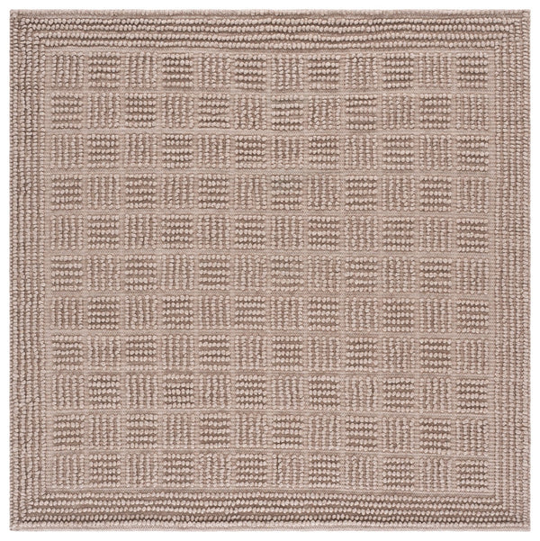 Safavieh Natura Hand-Woven Beige Area Rug — Scandinavian Minimalist Texture, Wool-Pet-Cotton Blend, Low Profile 90"X? 5'-0" x 8'-0" NAT139B-5