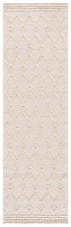 Safavieh Natura Hand-Woven Ivory Wool Blend Rug — Minimalist Square Design, Low Pile Durability & Cozy Warmth 6'-0" x 6'-0" NAT140A-6SQ