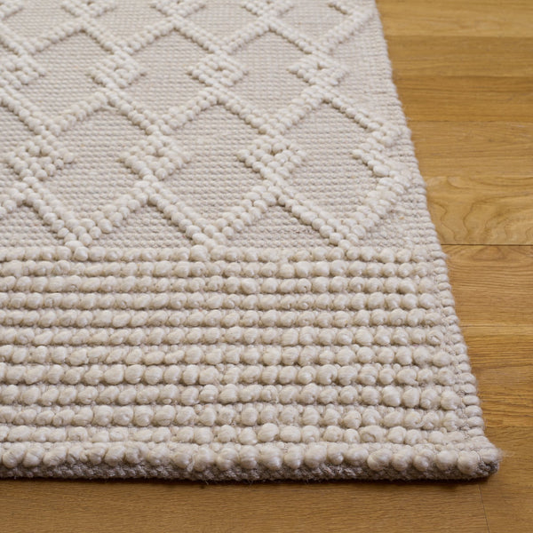 Safavieh Natura Hand-Woven Ivory Runner Rug — Low-Profile Wool Blend For Hallways, Entryways & Cozy Style 2'-3" x 8'-0" NAT140A-28