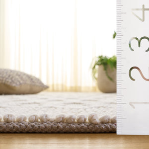 Safavieh Natura Hand-Woven Ivory Runner Rug — Low-Profile Wool Blend For Hallways, Entryways & Cozy Style 2'-3" x 8'-0" NAT140A-28