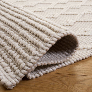 Safavieh Natura Hand-Woven Ivory Wool Blend Rug — Minimalist Square Design, Low Pile Durability & Cozy Warmth 6'-0" x 6'-0" NAT140A-6SQ
