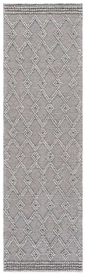 Safavieh Natura Hand-Woven Grey Runner — Low-Profile Wool Blend Rug For Hallways, Durable Artisan Craftsmanship 2'-3" x 8'-0" NAT140F-28