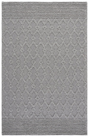 Safavieh Natura Hand-Woven Grey Area Rug — Low-Pile Wool Blend, Scandinavian Minimalist Style, Durable Comfort 4'-0" x 6'-0" NAT140F-4