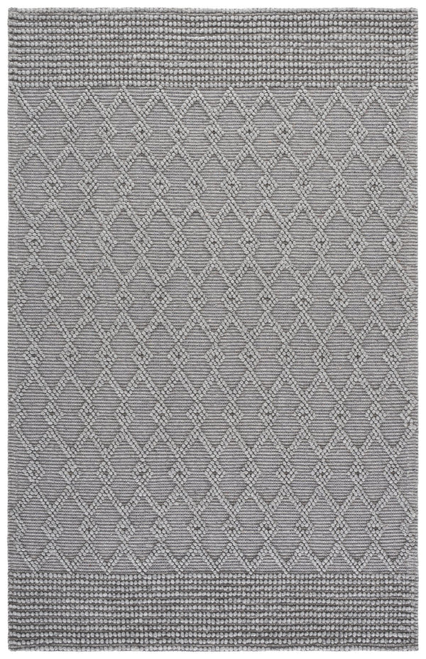 Safavieh Natura Hand-Woven Grey Wool Blend Area Rug — Sustainable Low-Profile 8X10 Accent For Modern Homes 9'-0" x 12'-0" NAT140F-9