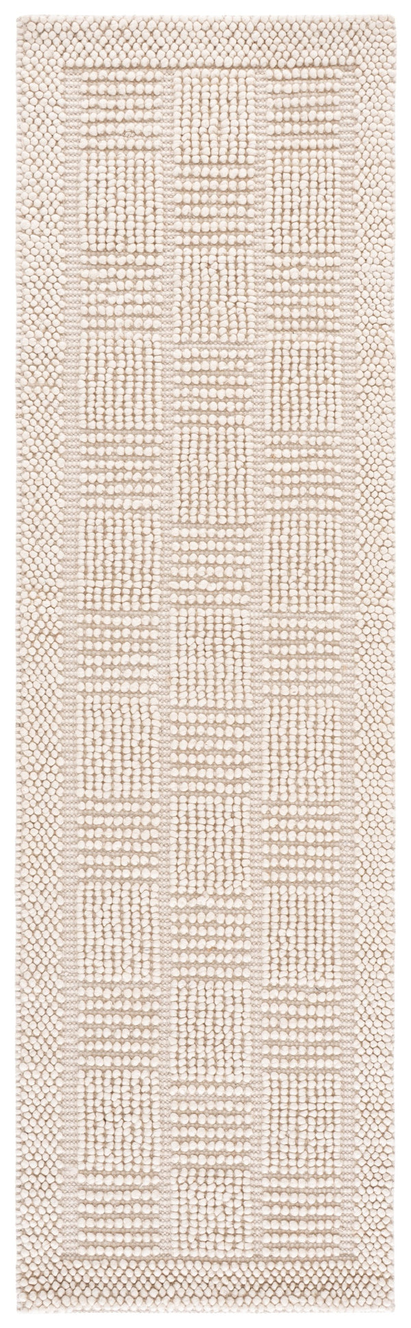 Safavieh Natura Handwoven Ivory Area Rug — Soft Wool Blend, Low-Profile Texture, Artisanal Indian Craftsmanship 6'-0" x 6'-0" NAT141A-6SQ
