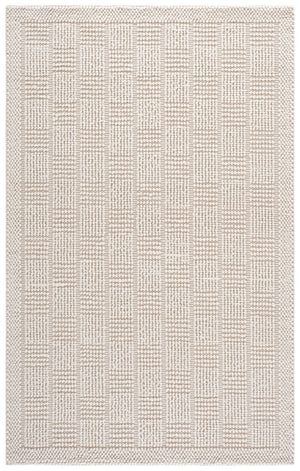 Safavieh Natura Handwoven Ivory Area Rug — Soft Wool Blend, Low-Profile Texture, Artisanal Indian Craftsmanship 6'-0" x 6'-0" NAT141A-6SQ