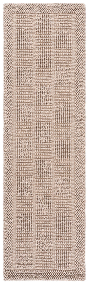Safavieh Natura Handwoven Beige Runner Rug — Scandinavian-Inspired Low-Profile Wool Blend For Hallways 2'-3" x 8'-0" NAT141B-28