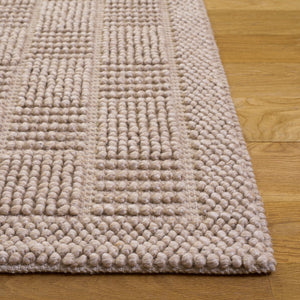 Safavieh Natura Handwoven Beige Runner Rug — Scandinavian-Inspired Low-Profile Wool Blend For Hallways 2'-3" x 8'-0" NAT141B-28