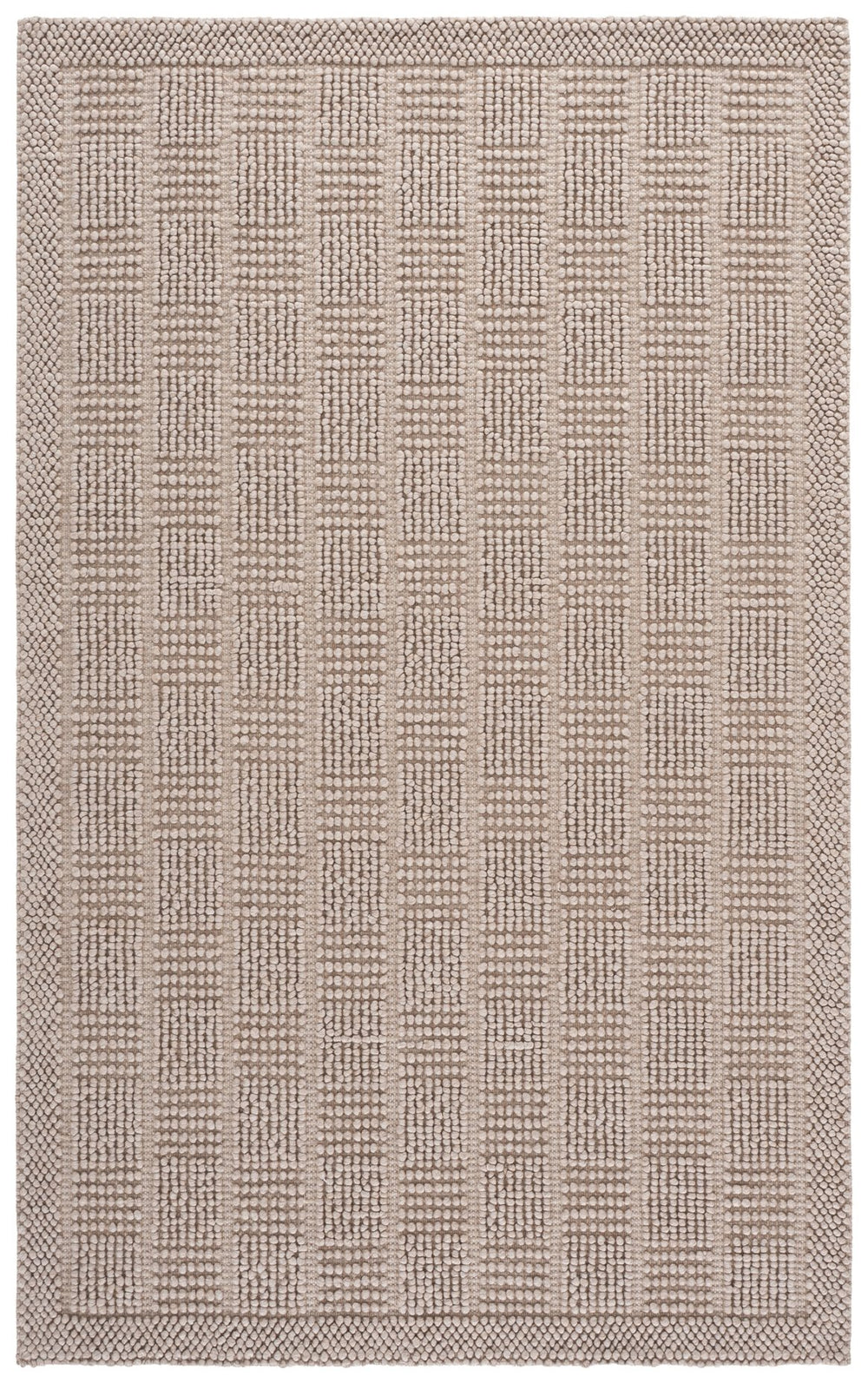 Safavieh Natura Hand-Woven Beige Area Rug — Soft Wool Blend, Low-Profile 1/4" Pile For Modern & Scandinavian Spaces 9'-0" x 12'-0" NAT141B-9