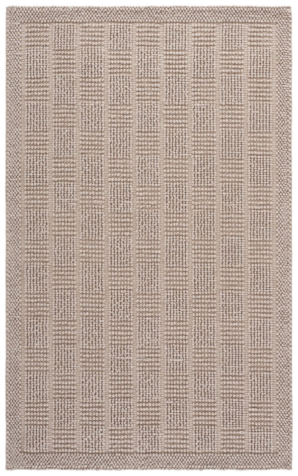 Safavieh Natura Handwoven Beige Runner Rug — Scandinavian-Inspired Low-Profile Wool Blend For Hallways 2'-3" x 8'-0" NAT141B-28