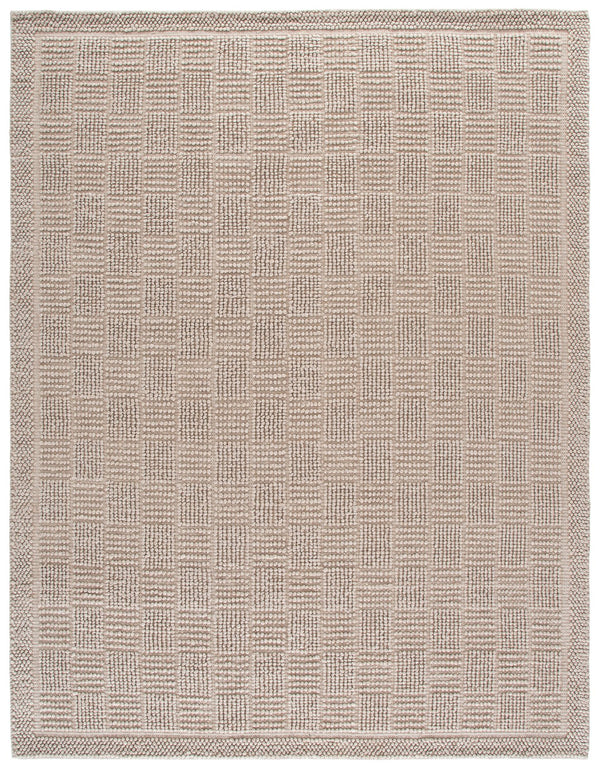 Safavieh Natura Handwoven Beige Runner Rug — Scandinavian-Inspired Low-Profile Wool Blend For Hallways 2'-3" x 8'-0" NAT141B-28
