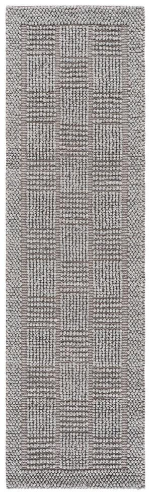 Safavieh Natura Hand-Woven Grey Area Rug — Wool Blend Low-Profile 5X8 Accent Rug For Modern Minimalist Homes 5'-0" x 8'-0" NAT141F-5