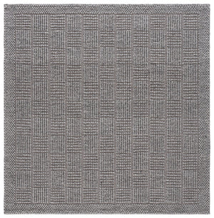 Safavieh Natura Hand-Woven Grey Area Rug — Wool Blend Low-Profile 5X8 Accent Rug For Modern Minimalist Homes 5'-0" x 8'-0" NAT141F-5