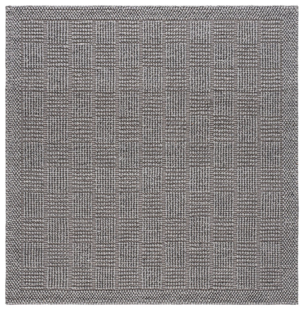 Safavieh Natura Hand-Woven Grey Area Rug — Wool Blend Low-Profile 5X8 Accent Rug For Modern Minimalist Homes 5'-0" x 8'-0" NAT141F-5