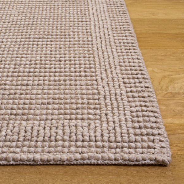 Safavieh Natura Hand-Woven Beige Runner Rug — Low-Profile Wool Blend For Hallways, Durable Textured Style 2'-3" x 8'-0" NAT142B-28