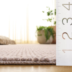 Safavieh Natura Hand-Woven Beige Runner Rug — Low-Profile Wool Blend For Hallways, Durable Textured Style 2'-3" x 8'-0" NAT142B-28