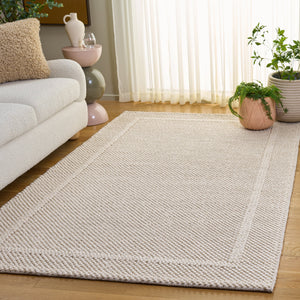 Safavieh Natura Ivory Hand-Woven Area Rug — Scandinavian Minimalist Wool Blend, Low-Profile Durability And Softness 4'-0" x 6'-0" NAT143A-4