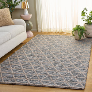 Safavieh Natura Hand-Woven Grey-Beige Runner — Low-Profile Wool Blend For Hallways, Entryways & Sofas (8Ft) 2'-3" x 8'-0" NAT144F-28