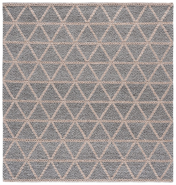 Safavieh Natura Hand-Woven Grey Beige Area Rug — Low-Profile 1/4" Pile, Wool Blend Texture For Modern Homes 9'-0" x 12'-0" NAT144F-9