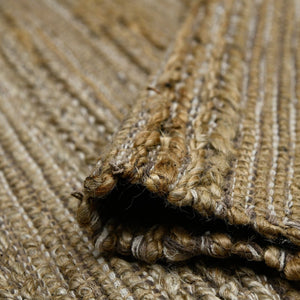 Amer Rugs Naturals Farmhouse Striped Flat-weave Area Rug - Hand-woven Jute & Cotton For Eco-friendly Decor Brown Jute, Cotton Nat20305