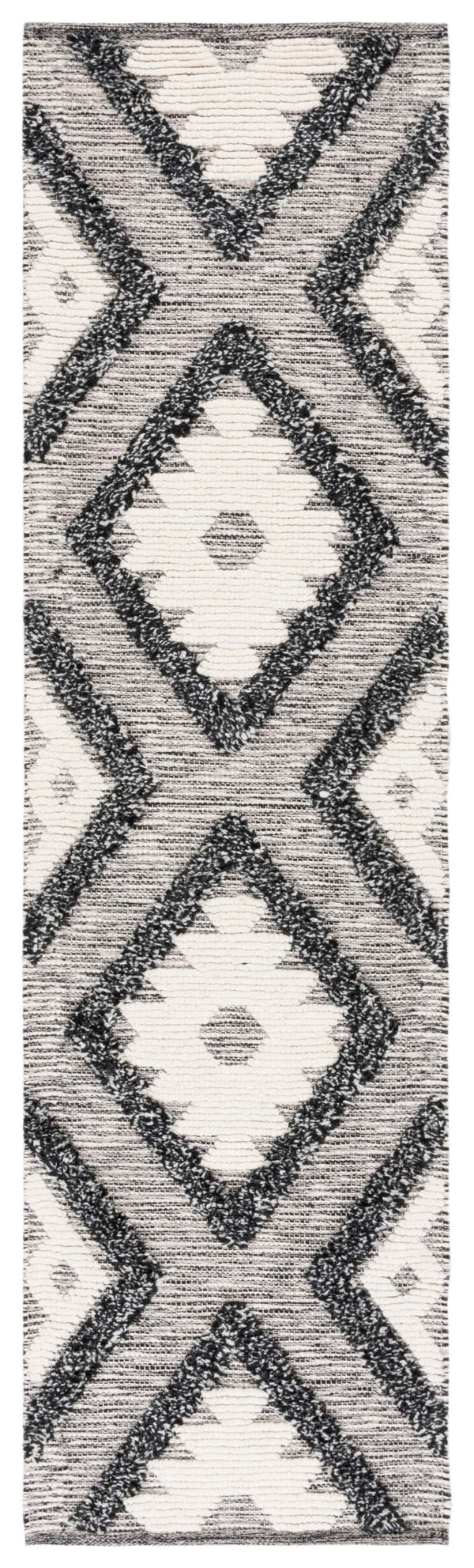 Safavieh Natura 203 Hand Woven Bohemian Rug Black / Ivory 8' x 10'