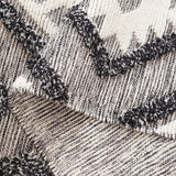 Safavieh Natura 203 NAT203 Hand Woven Bohemian Rug Black / Ivory NAT203A-5