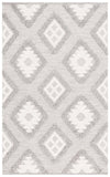 Safavieh Natura 203 NAT203 Hand Woven Bohemian Rug Grey / Ivory NAT203F-5