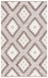 Safavieh Natura 203 NAT203 Hand Woven Bohemian Rug Dark Grey / Ivory NAT203H-5