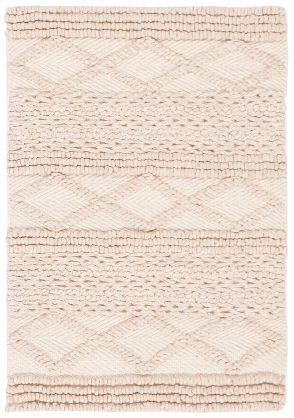 Safavieh Natura Hand Woven Wool And Cotton Rug - Minimalist Scandinavian Style For Elegant Home Spaces Beige 80% Wool And 20% Cotton Nat217a-210
