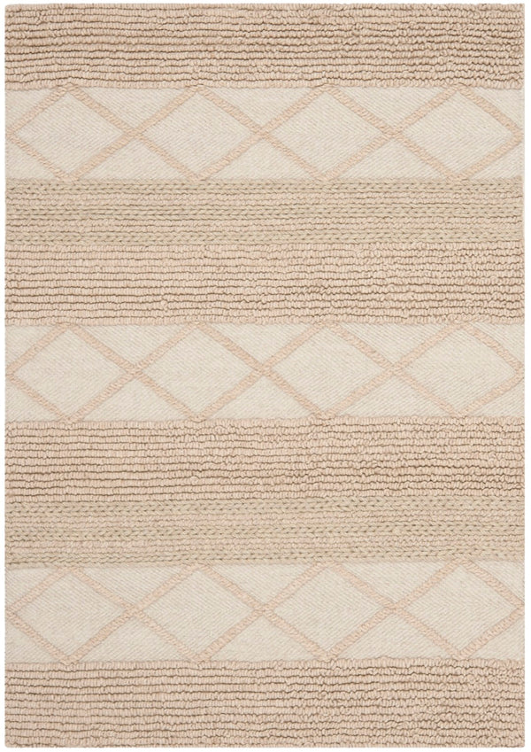 Safavieh Natura Hand Woven Wool And Cotton Rug - Minimalist Scandinavian Style For Elegant Home Spaces Beige 80% Wool And 20% Cotton Nat217a-210