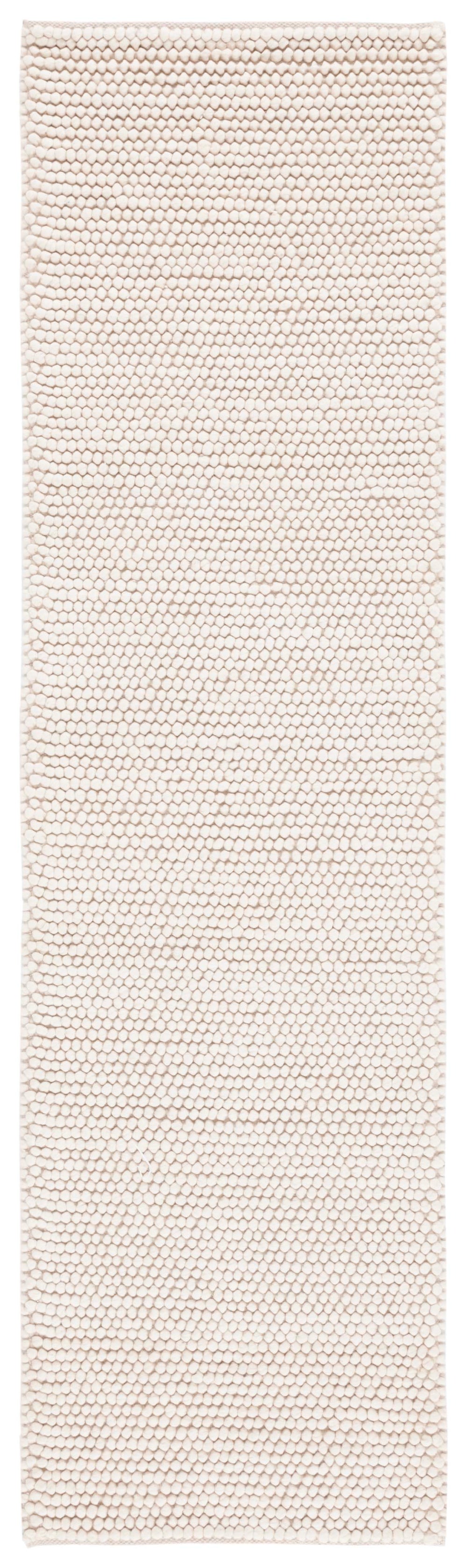Safavieh Natura Handwoven Ivory Wool Area Rug 12'X12' Square — Plush 3/4" Pile, Minimalist Scandinavian Look 9'-0" x 9'-0" NAT220A-9R