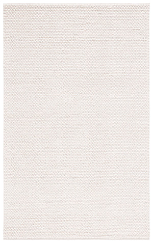 Safavieh Natura Handwoven Ivory Wool Area Rug 12'X12' Square — Plush 3/4" Pile, Minimalist Scandinavian Look 9'-0" x 9'-0" NAT220A-9R
