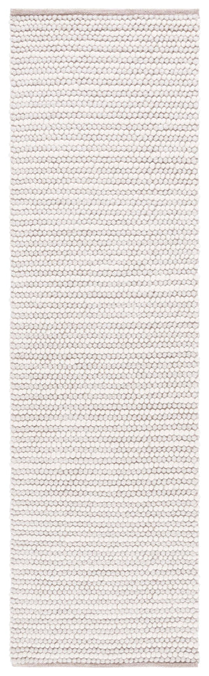 Safavieh Natura Handwoven 12' Square Ivory Beige Wool-Cotton Rug With Plush 3/4" Pile And Scandinavian Pattern 7'-0" x 7'-0" NAT220B-7R