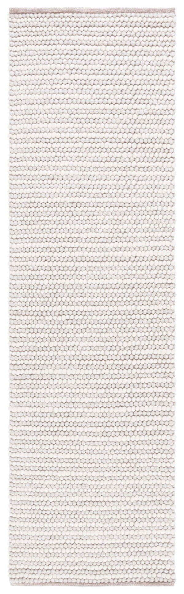 Safavieh Natura Handwoven 12' Square Ivory Beige Wool-Cotton Rug With Plush 3/4" Pile And Scandinavian Pattern 7'-0" x 7'-0" NAT220B-7R